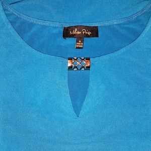 MK blue blouse